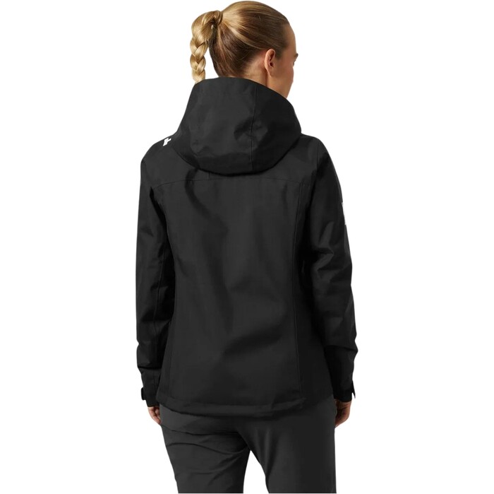 2024 Helly Hansen Womens Crew Hooded Midlayer Jacket 2.0 34447 - Black